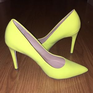 Mix No. 6 neon yellow heels